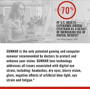 Okulary Gunnar Gunnar - Model: Vertex, Oprawka: Onyx, Soczewka: Bursztynowa - Okulary z anty-niebieskim światłem - Opatentowane soczewki, 65% niebieskiego światła i 100% UV 7