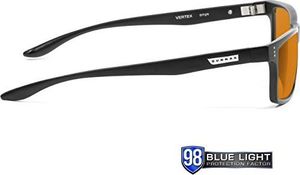 Okulary Gunnar Gunnar - Model: Vertex, oprawka: Onyx, soczewka: Amber Max - Okulary z anty-niebieskim światłem - Opatentowane soczewki, 65% światła niebieskiego i 100% ochrony przed promieniowaniem UV 6