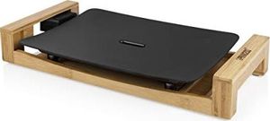 Grill elektryczny Princess Grill stołowy Princess w bambusowym designie - grill stołowy / grill teppanyaki - z płaską aluminiową płytą grillową odlewaną ciśnieniowo (33 x 25 cm) i 4 drewnianymi szpatułkami, 1600 watów, 103010 2