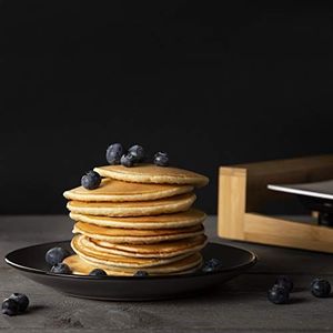 Grill elektryczny Princess Grill stołowy Princess w bambusowym designie - grill stołowy / grill teppanyaki - z płaską aluminiową płytą grillową odlewaną ciśnieniowo (33 x 25 cm) i 4 drewnianymi szpatułkami, 1600 watów, 103010 5