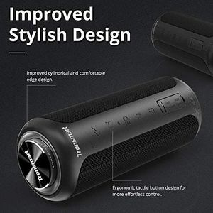 Głośnik Tronsmart Tronsmart T6 Plus Upgraded Edition 40W bezprzewodowy zewnętrzny Głośnik Bluetooth 5.0 z połączeniem NFC, dźwięk przestrzenny 360 , efekty tri-bass, power bank, wodoodporny IPX6, asystent głosowy 6