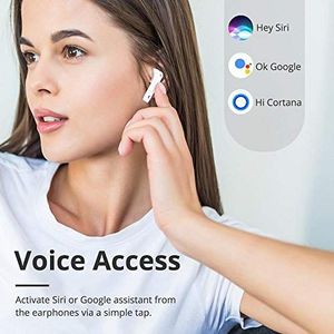 Słuchawki Tronsmart Słuchawki Tronsmart Onyx Ace TWS Bluetooth 5.0 z 4 mikrofonami, bezprzewodowe Słuchawki , dźwięk Qualcomm aptX, 24-godzinny czas pracy, sterowanie dotykowe i asystent głosowy biały 4