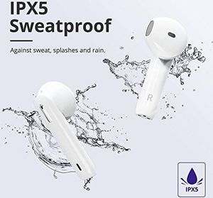 Słuchawki Tronsmart Słuchawki Tronsmart Onyx Ace TWS Bluetooth 5.0 z 4 mikrofonami, bezprzewodowe Słuchawki , dźwięk Qualcomm aptX, 24-godzinny czas pracy, sterowanie dotykowe i asystent głosowy biały 5