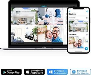 Kamera IP Reolink Reolink Kamera IP 5MP Kamera PoE z dźwiękiem, gniazdo kart micro SD, wykrywanie ruchu, zdalny dostęp i wodoodporność IP66 , wewnątrz, bezpieczeństwo domu RLC-410-5MP 6