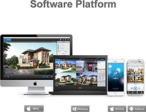 Kamera IP Reolink Reolink Kamera IP 5MP Kamera PoE z dźwiękiem, gniazdo kart micro SD, wykrywanie ruchu, zdalny dostęp i wodoodporność IP66 , wewnątrz, bezpieczeństwo domu RLC-410-5MP 7