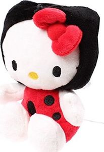 Hello Kitty Pluszowa biedronka czarno / czerwona 15 cm 1