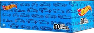 Mattel Hot Wheels CGN22 - zestaw 50 pojazdów odlewanych ciśnieniowo w skali 1:64, bardzo duży zestaw upominkowy, po 50 zabawek każdy, losowy wybór, od 3 lat 6