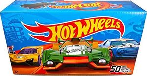 Mattel Hot Wheels CGN22 - zestaw 50 pojazdów odlewanych ciśnieniowo w skali 1:64, bardzo duży zestaw upominkowy, po 50 zabawek każdy, losowy wybór, od 3 lat 8