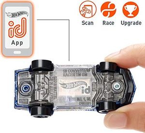 Mattel Hot Wheels iD FXB19 - pojazd odlewany ciśnieniowo 1:64 69 Corvette Racer z chipem NFC do skanowania w aplikacji Hot Wheels iD, zabawki samochodowe od 8 lat 2