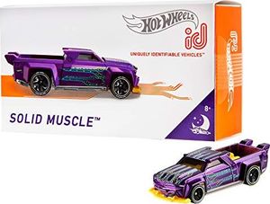 Mattel Hot Wheels iD FXB35 - pojazd odlewany ciśnieniowo 1:64 SoliD - pojazd odlewany ciśnieniowo 1:64 Solid Muscle z chipem NFC do skanowania w aplikacji Hot Wheels iD, zabawki samochodowe od 8 lat 1