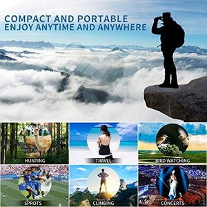 Lornetka Hosome HOSOME Lornetka 12x42 i dzieci Lornetka z noktowizorem w słabym świetle Kompaktowa lornetka do obserwacji ptaków, wędrówek, podróży, polowań i sportu, koncertów i teatru 6