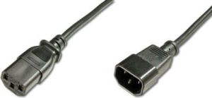 Kabel zasilający Digitus IEC C14 / IEC C13 M/Ż 1.8m Czarny (AK-440205-018-S) 1