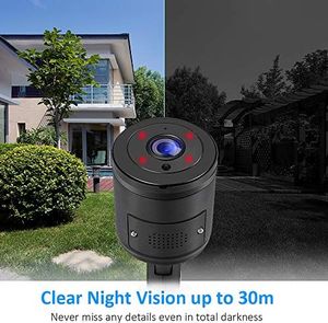 Kamera IP Ctronics Kamera zewnętrzna WLAN, kamera IP Ctronics zewnętrzna WiFi HD 1080P z szerokim kątem 110 , dwukierunkowe audio, 30m IR Night Vision, wykrywanie ruchu, wodoodporność IP66, zdalny dostęp (czarny) 7