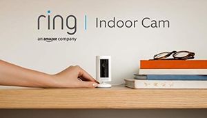 Amazon Przedstawiamy: Ring Indoor Cam firmy Amazon, kompaktowa wtykowa kamera bezpieczeństwa HD z funkcją domofonu, biała, współpracująca z Alexą 6