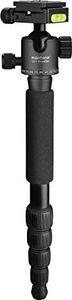 Statyw Mantona Lekki podróżnik Mantona - lekki aluminiowy statyw podróżny, niezwykle lekki 1,1 kg i kompaktowy 30,5 cm, funkcja jednej nogi, panoramiczna głowica kulowa 360do Arca-Swiss, z torbą, czarny 6