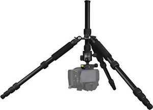 Statyw Mantona Lekki podróżnik Mantona - lekki aluminiowy statyw podróżny, niezwykle lekki 1,1 kg i kompaktowy 30,5 cm, funkcja jednej nogi, panoramiczna głowica kulowa 360do Arca-Swiss, z torbą, czarny 8