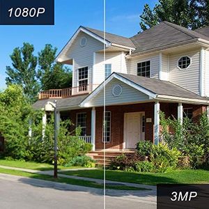 Kamera IP SV3C Kamera SV3C 5MP poza siecią WLAN, kamera IP Super HD WiFi z dwukierunkowym dźwiękiem, noktowizor, gniazdo kart SD, detekcja ruchudoe smartfonami, tabletami i PC z systemem Windows 3