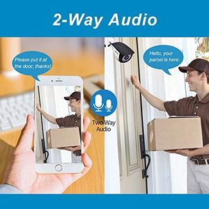 Kamera IP SV3C Kamera SV3C 5MP poza siecią WLAN, kamera IP Super HD WiFi z dwukierunkowym dźwiękiem, noktowizor, gniazdo kart SD, detekcja ruchudoe smartfonami, tabletami i PC z systemem Windows 4