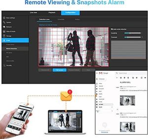 Kamera IP H. VIEW Kamera kopułkowa H.VIEW POE 5 MP Kamera IP 1944P Kamera HD 2,8 mm z mikrofonem do wykrywania ruchu / w pomieszczeniach IP67 ONVIF dzień / IR Night Vision Detekcja ruchu 5