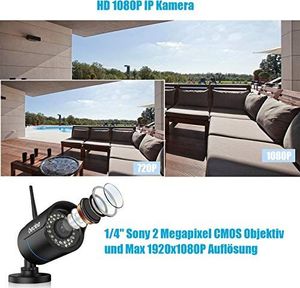Kamera IP Bedee bedee WLAN IP kamera 1080P HD Kamera bezpieczeństwa IP66 2
