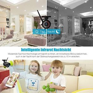 Kamera IP Bedee bedee WLAN IP kamera 1080P HD Kamera bezpieczeństwa IP66 3