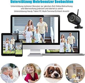 Kamera IP Bedee bedee WLAN IP kamera 1080P HD Kamera bezpieczeństwa IP66 7