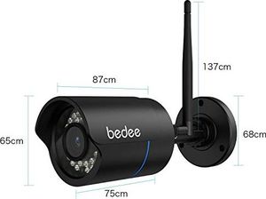 Kamera IP Bedee bedee WLAN IP kamera 1080P HD Kamera bezpieczeństwa IP66 9