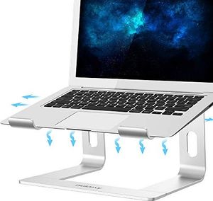 Nulaxy Podstawka na laptopa, Nulaxy Ergonomic Notebook Stand: uchwyt na komputer, uchwyt, podstawka do komputerów Dell, HP, Samsung, Lenovo, wszystkie notebooki 1015,6 cala, srebrne 4