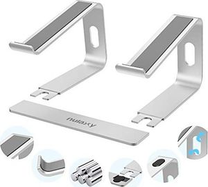 Nulaxy Podstawka na laptopa, Nulaxy Ergonomic Notebook Stand: uchwyt na komputer, uchwyt, podstawka do komputerów Dell, HP, Samsung, Lenovo, wszystkie notebooki 1015,6 cala, srebrne 5