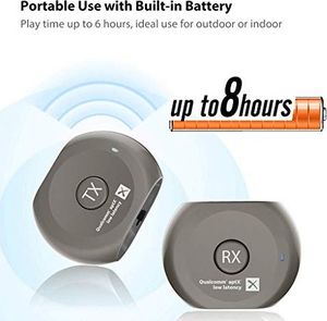 Avantree Avantree Pre-sparowany nadajnik i odbiornik Bluetooth aptX o niskiej latencji do telewizora i słuchawek / głośników, telewizora bez opóźnienia - blokada 4