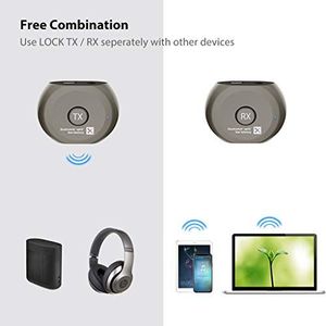 Avantree Avantree Pre-sparowany nadajnik i odbiornik Bluetooth aptX o niskiej latencji do telewizora i słuchawek / głośników, telewizora bez opóźnienia - blokada 7