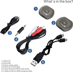 Avantree Avantree Pre-sparowany nadajnik i odbiornik Bluetooth aptX o niskiej latencji do telewizora i słuchawek / głośników, telewizora bez opóźnienia - blokada 8