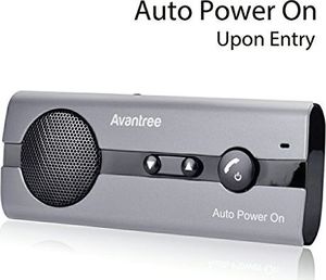 Zestaw głośnomówiący Avantree Avantree 10BS Zestaw głośnomówiący do samochodowego Bluetooth z automatycznymi włączanymi czujnikami ruchu, bezprzewodowy samochodowy zestaw głośnomówiący z osłoną przeciwsłoneczną, obsługuje GPS, kompatybilny z iPhone, Samsu 1