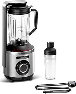 Blender kielichowy Bosch Blender próżniowy Bosch MMBV621M VitaMaxx (mocne mieszanie, funkcja automatycznej próżni + mieszanie, kruszarka do lodu, butelka na wynos, 1000 watów) srebrny 1