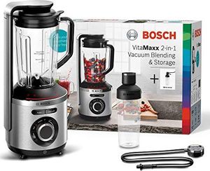 Blender kielichowy Bosch Blender próżniowy Bosch MMBV621M VitaMaxx (mocne mieszanie, funkcja automatycznej próżni + mieszanie, kruszarka do lodu, butelka na wynos, 1000 watów) srebrny 4