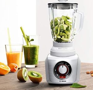 Blender kielichowy Bosch Blender Bosch MMB66G5M SilentMixx Pro, wyjątkowo cichy, szklany blender, program high speed, 33000 obrotów silnika / min., Łatwe czyszczenie, biały 3
