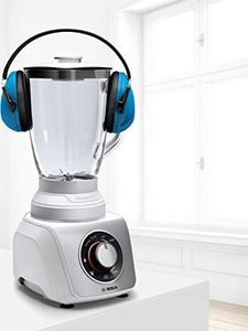 Blender kielichowy Bosch Blender Bosch MMB66G5M SilentMixx Pro, wyjątkowo cichy, szklany blender, program high speed, 33000 obrotów silnika / min., Łatwe czyszczenie, biały 4