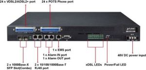 Switch Planet XDL-2420R DSLAM 24x VDSL2/ADSL2+ 2xTP/SFP 2