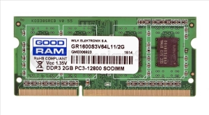 Pamięć do laptopa GoodRam DDR3 SODIMM 2GB 1600MHz CL11 (GR1600S3V64L11/2G) 1