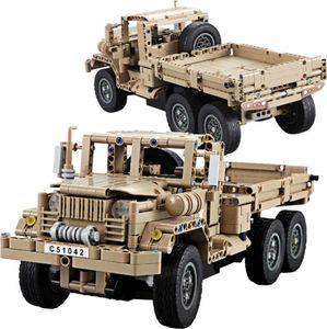 Double Eagle Ciężarówka wojskowa double eagle zdalnie sterowana z klocków (88597) 2
