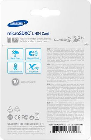 Karta Samsung MicroSDHC 64 GB Class 10  (MB-MC64DA/EU) 6