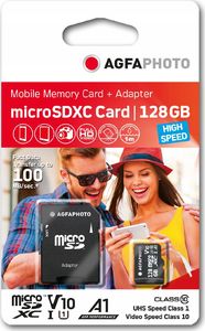 Karta AgfaPhoto Agfa MicroSD MicroSDXC 128 GB Class 10 UHS-I/U1 V10 (SB6033) 1