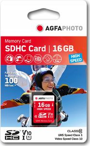 Karta AgfaPhoto Agfa SD SDHC 16 GB Class 10 UHS-I/U1 V10 (SB6034) 1