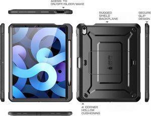 Etui na tablet Supcase SUPCASE UNICORN BEETLE PRO IPAD AIR 4 2020 BLACK (843439134201) - 843439134201 3