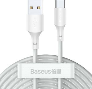 Kabel USB Baseus USB-A - USB-C 1.5 m Biały (TZCATZJ-02) 1