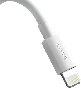 Kabel USB Baseus 2x USB-A - Lightning 1.5 m Biały (6953156230316) 2