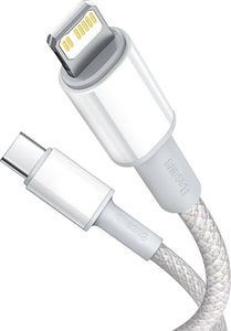 Kabel USB Baseus USB-C - Lightning 1 m Biały (6953156231924) 2