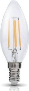 Kobi Light Żarówka LED E14 4W Świeczka, Barwa Ciepłobiała - Edison Filament 1