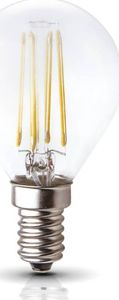 Kobi Light Żarówka LED Kulka E14 - 4W, Barwa Ciepłobiała - Edison Filament 1