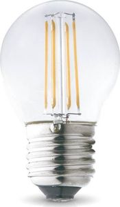 Kobi Light Żarówka LED Kulka E27 - 4W, Barwa Ciepłobiała - Edison Filament 1